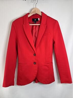 H & M Red Blazer Women’s Size 8